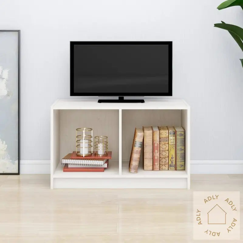 Tv-Benk Hvit 70X33X42 Cm Heltre Furu