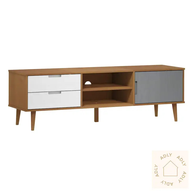 Tv-Benk Molde Brun 158X40X49 Cm Heltre Furu