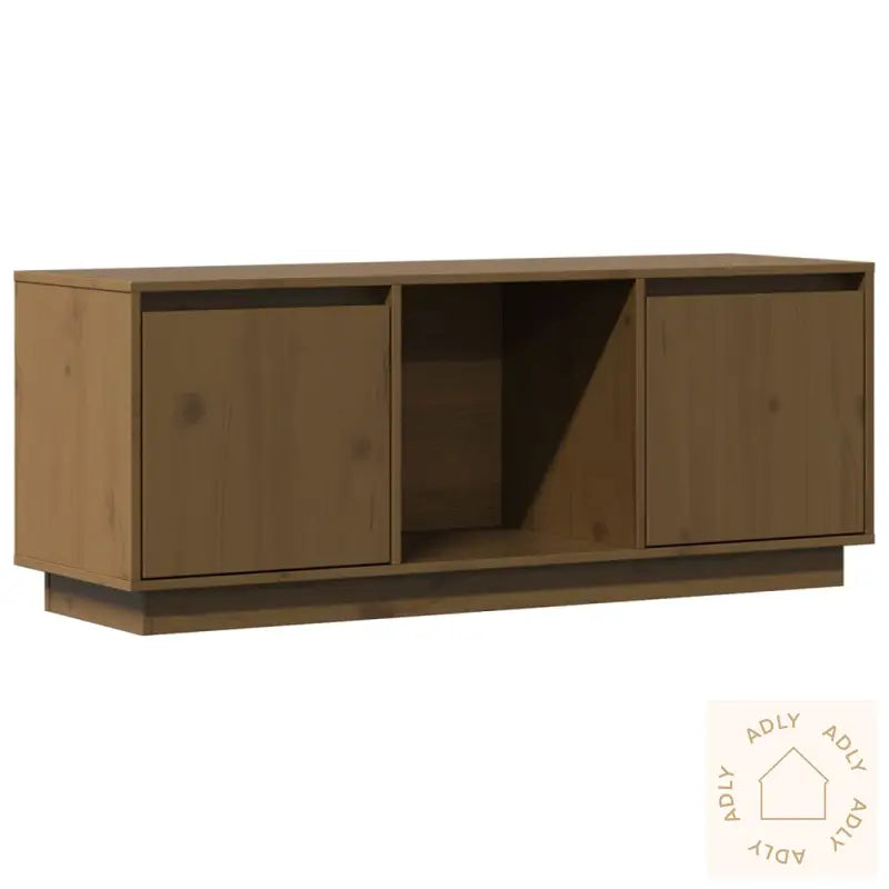 Tv-Benk Honningbrun 110,5X35X44 Cm Heltre Furu