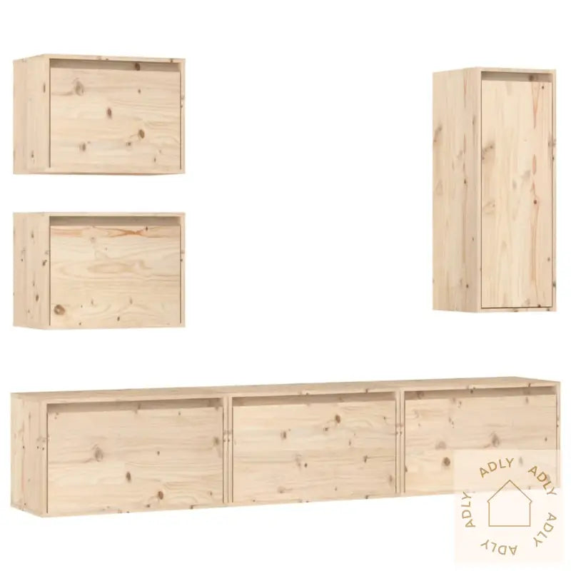 Tv-Benker 6 Stk Heltre Furu