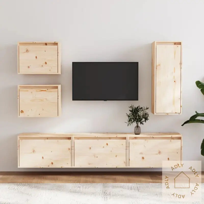 Tv-Benker 6 Stk Heltre Furu