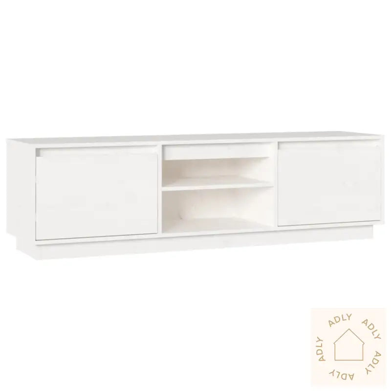 Tv-Benk Hvit 140X35X40 Cm Heltre Furu