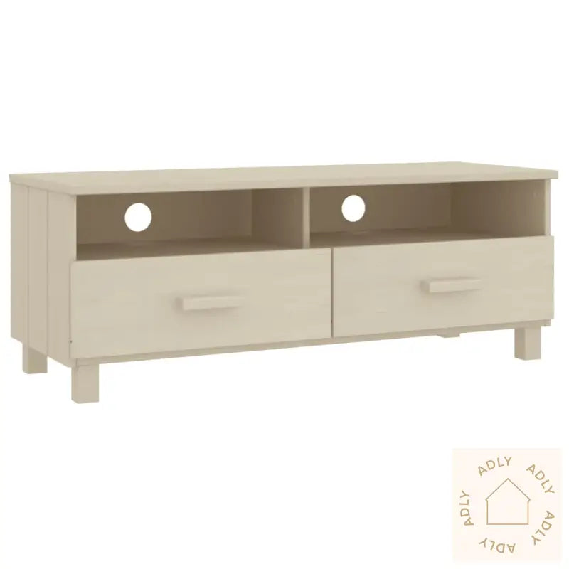 Tv-Benk Hamar Honningbrun 106X40X40 Cm Heltre Furu