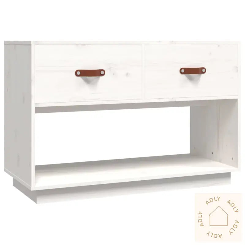 Tv-Benk Hvit 90X40X60 Cm Heltre Furu