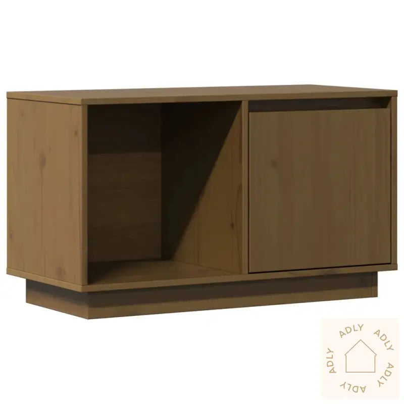 Tv-Benk Honningbrun 74X35X44 Cm Heltre Furu
