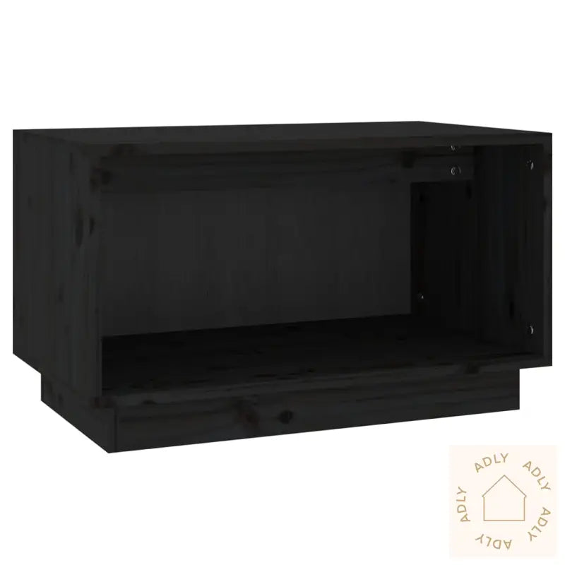 Tv-Benk Svart 60X35X35 Cm Heltre Furu