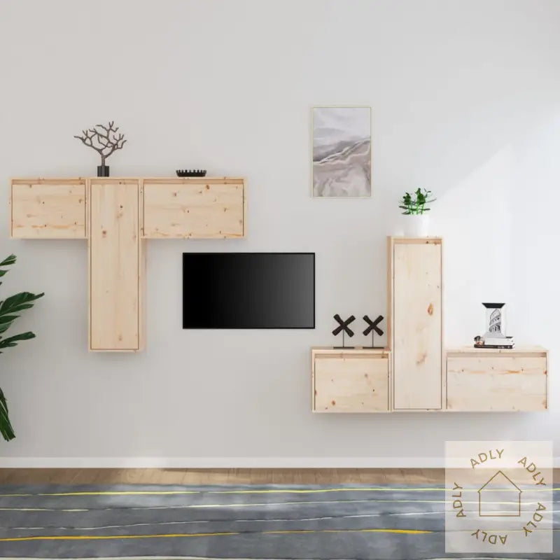 Tv-Benker 6 Stk Heltre Furu