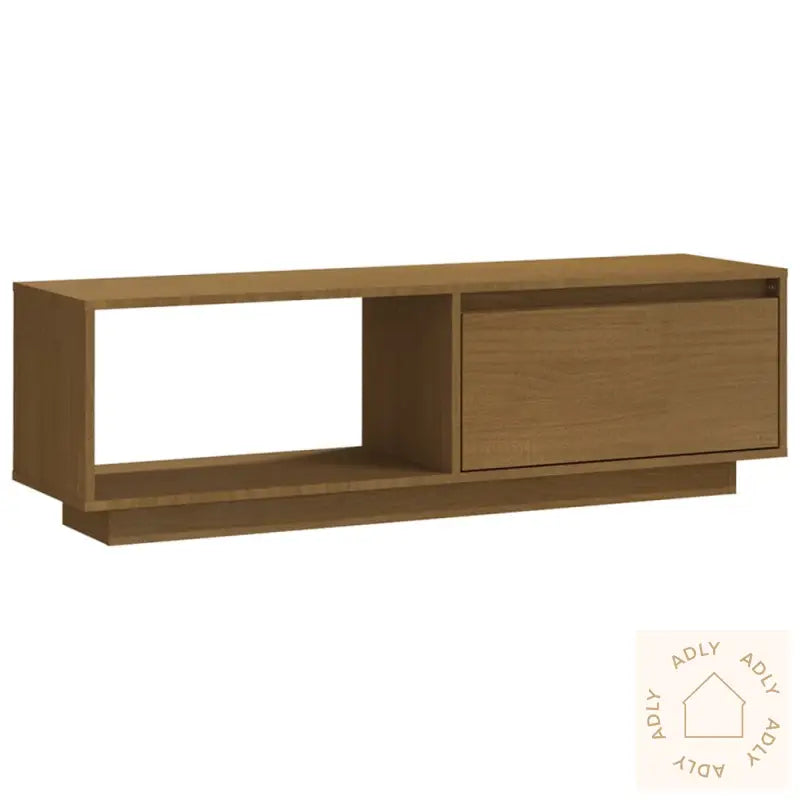 Tv-Benk 110X30X33,5 Cm Heltre Furu Honningbrun