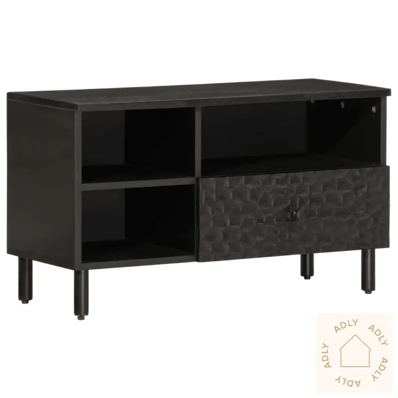 Tv-Benk Svart 80X33X46 Cm Heltre Mango