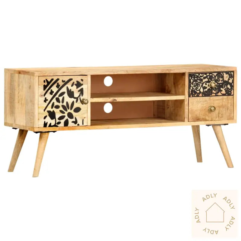 Tv-Benk 100X30X45 Cm Heltre Mango