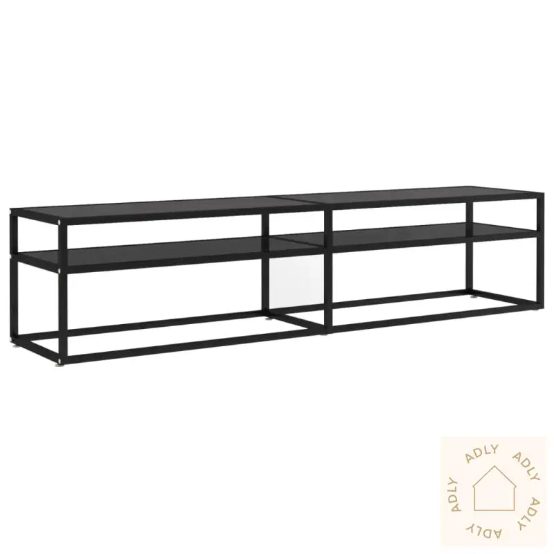 Tv-Benk Svart 180X40X40,5 Cm Herdet Glass