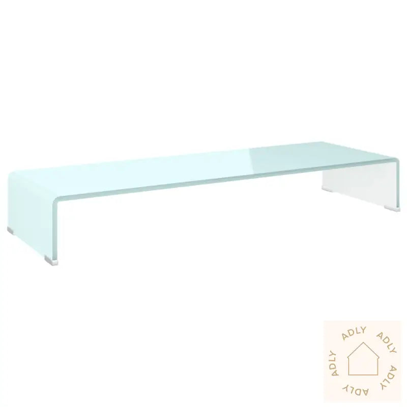 Tv-Benk Glass Grønn 90X30X13 Cm