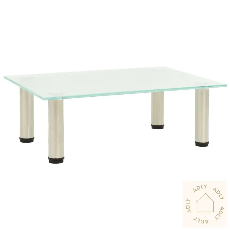 Tv-Benk Frostet 40X35X17 Cm Herdet Glass