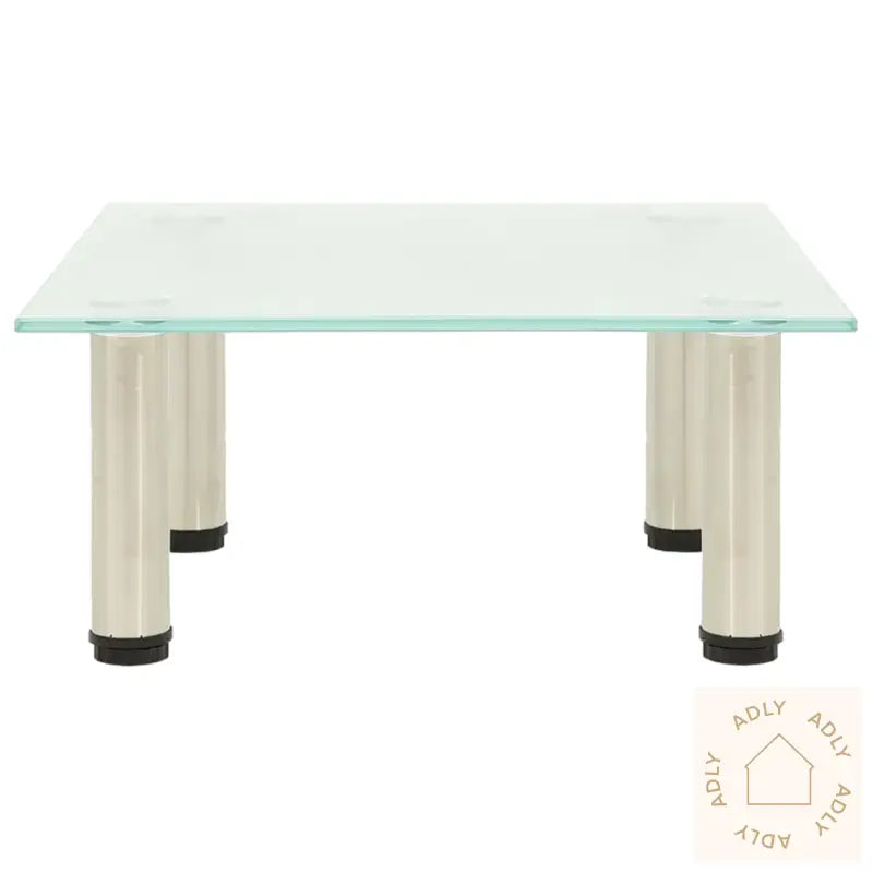 Tv-Benk Frostet 40X35X17 Cm Herdet Glass