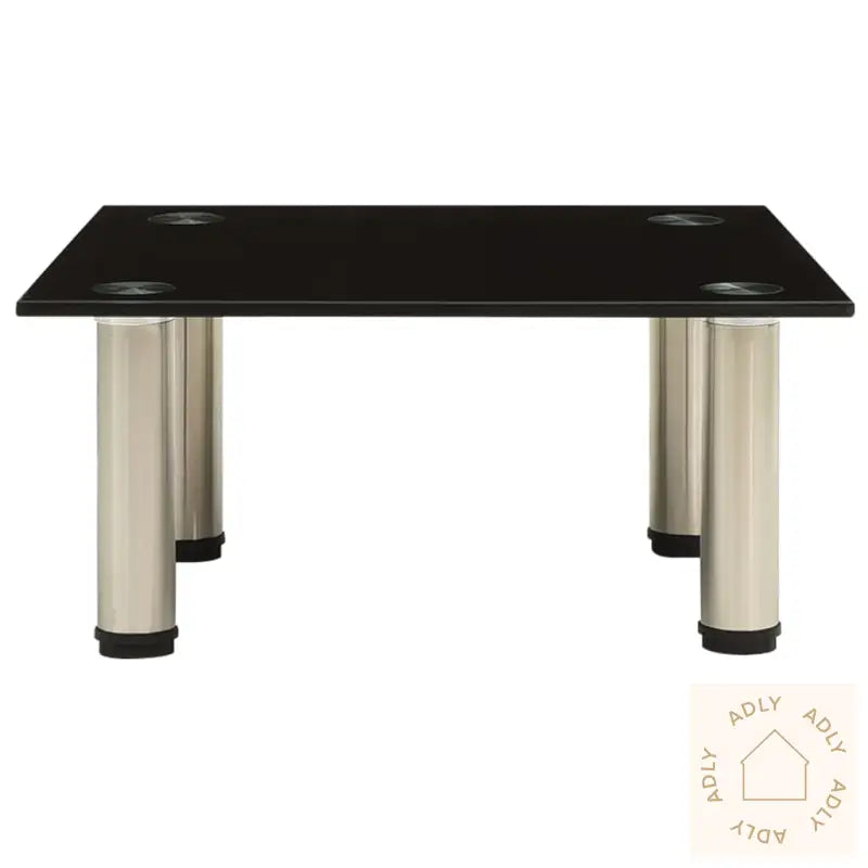Tv-Benk Svart 40X35X17 Cm Herdet Glass