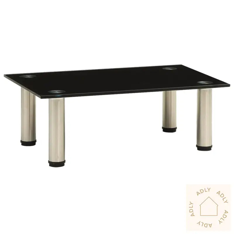 Tv-Benk Svart 40X35X17 Cm Herdet Glass