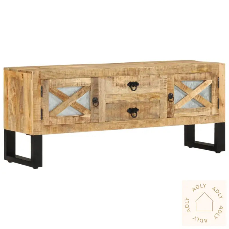 Tv-Benk 110X30X45 Cm Grovt Mangotre
