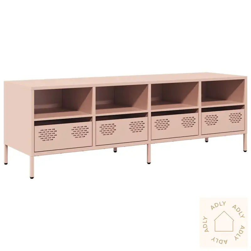 Tv-Benk Rosa 135X39X43,5 Cm Kaldvalset Stål