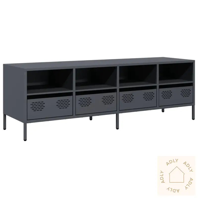 Tv-Benk Antrasitt 135X39X43,5 Cm Kaldvalset Stål
