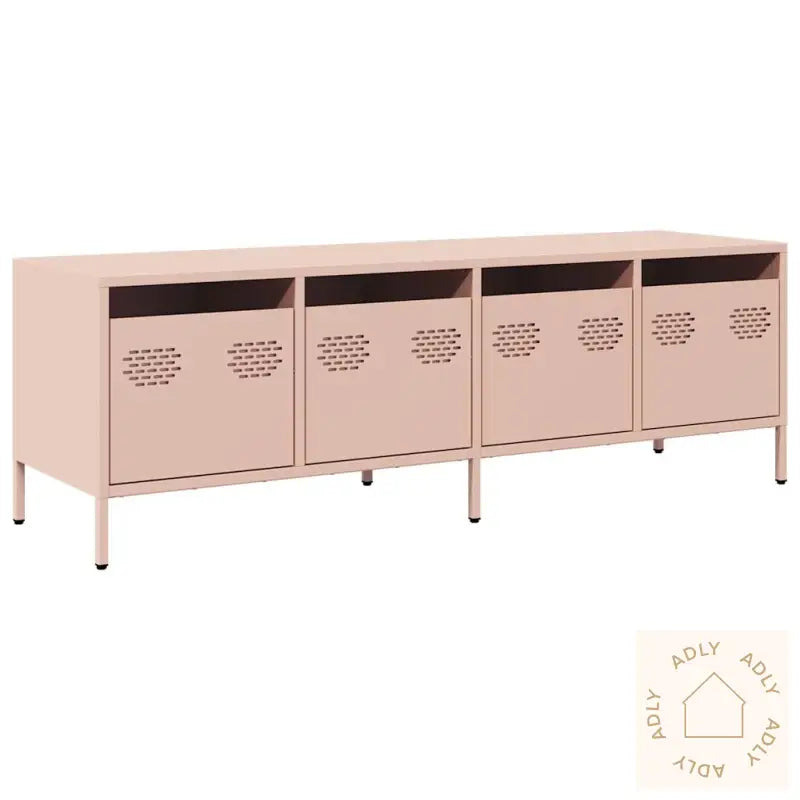Tv-Benk Rosa 135X39X43,5 Cm Kaldvalset Stål