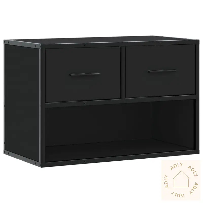 Tv-Benk Svart 60X31X39,5 Cm Konstruert Tre Og Metall