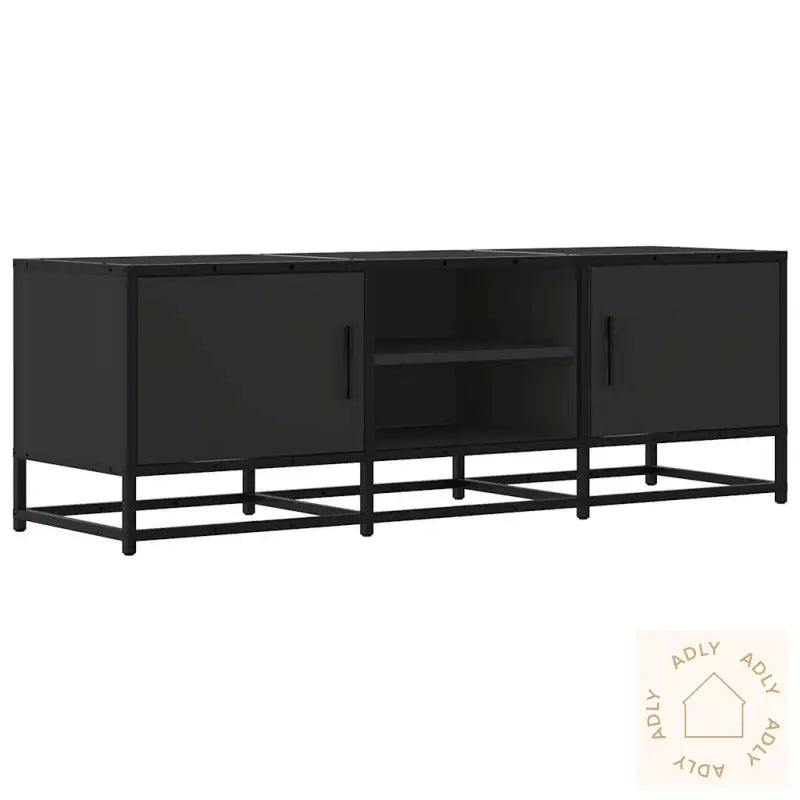 Tv-Benk Svart 120X35X41 Cm Konstruert Tre Og Metall