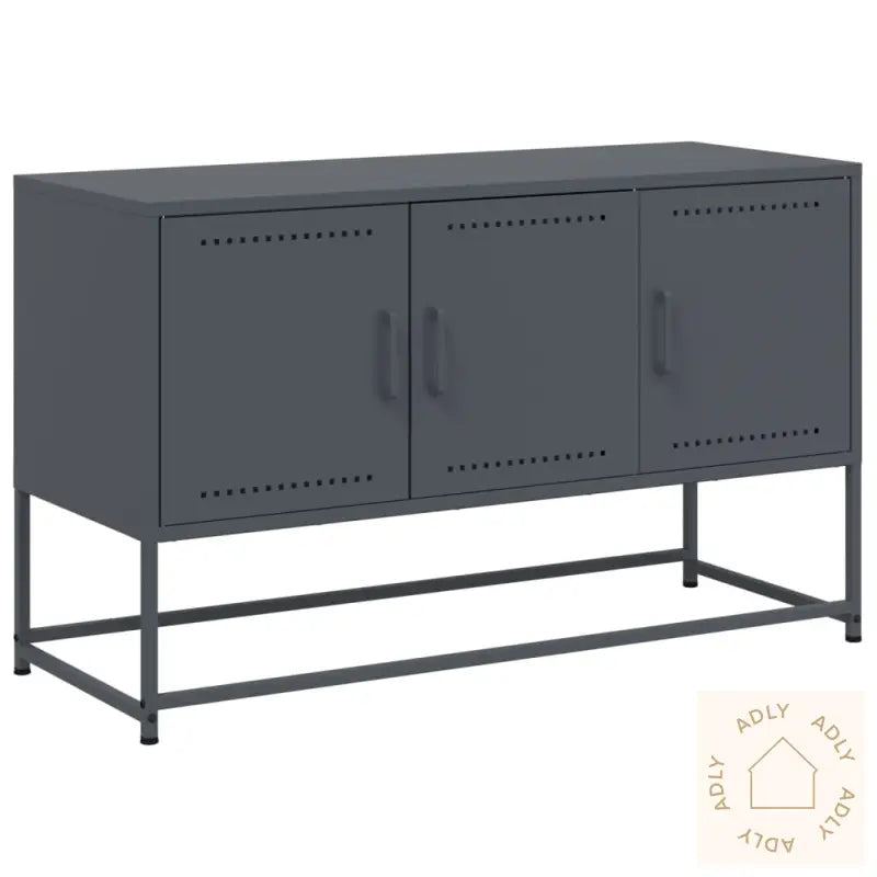 Tv-Benk Antrasitt 100,5X39X60,5 Cm Stål
