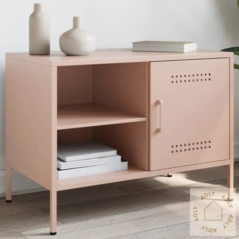 Tv-Benk Rosa 68X39X50,5 Cm Stål