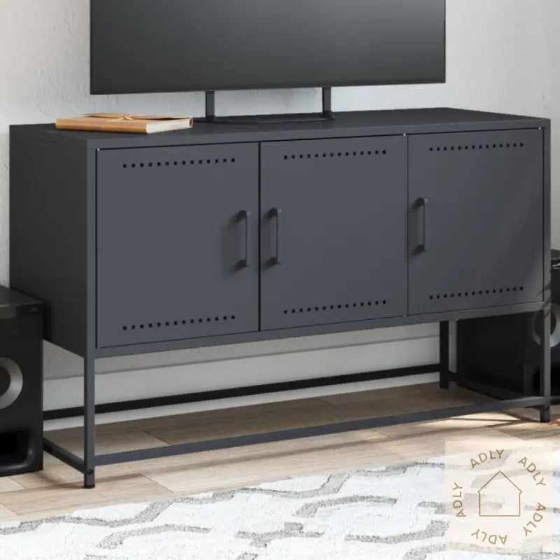 Tv-Benk Antrasitt 100,5X39X60,5 Cm Stål