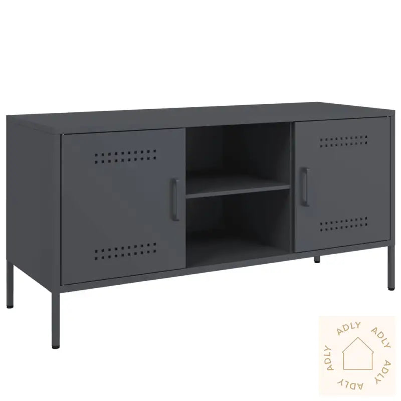 Tv-Benk Antrasitt 100,5X39X50,5 Cm Stål