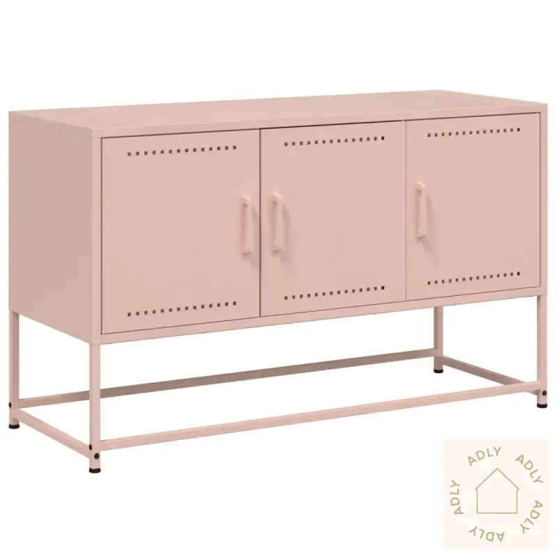 Tv-Benk Rosa 100,5X39X60,5 Cm Stål