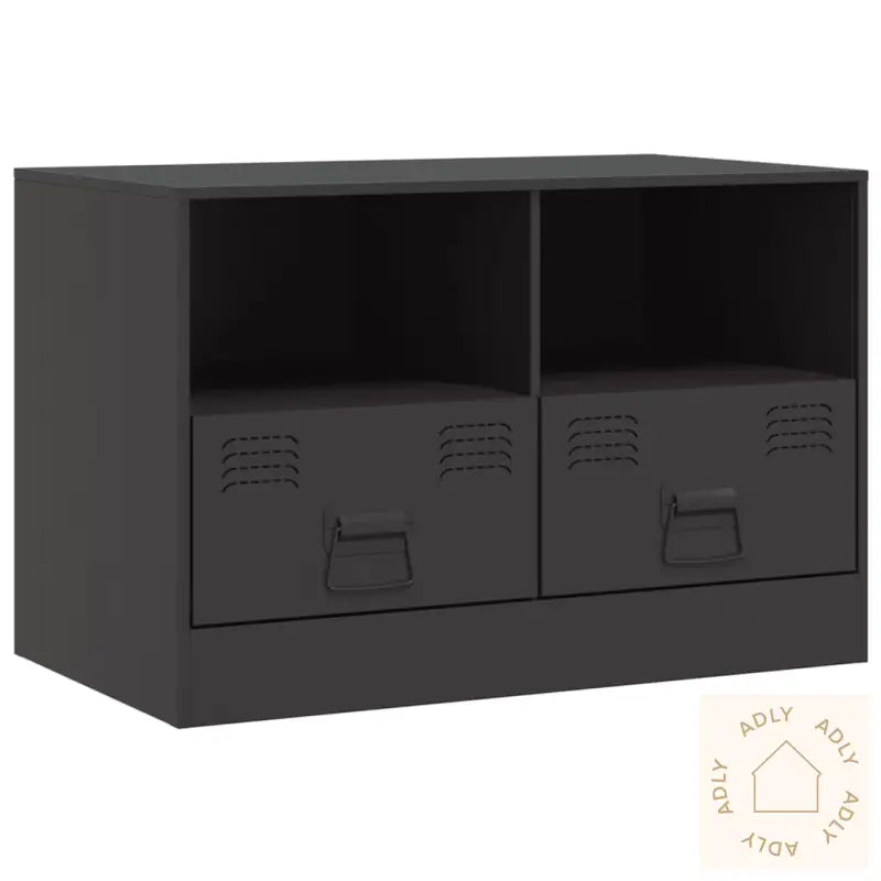 Tv-Benk Svart 67X39X44 Cm Stål
