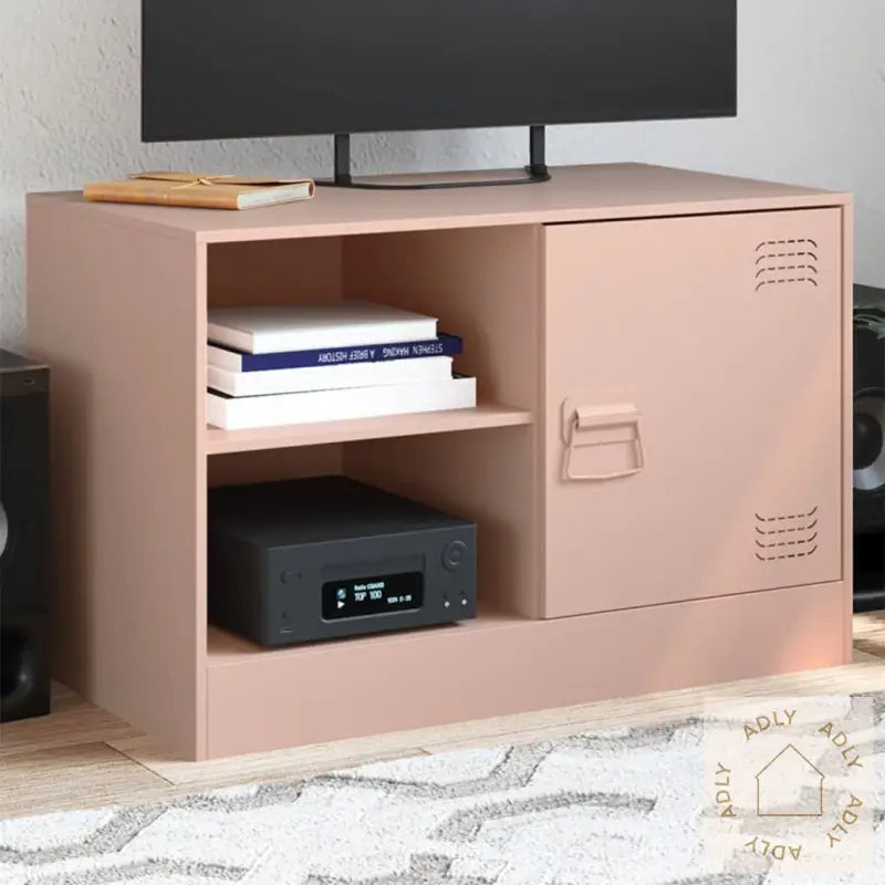 Tv-Benk Rosa 67X39X44 Cm Stål