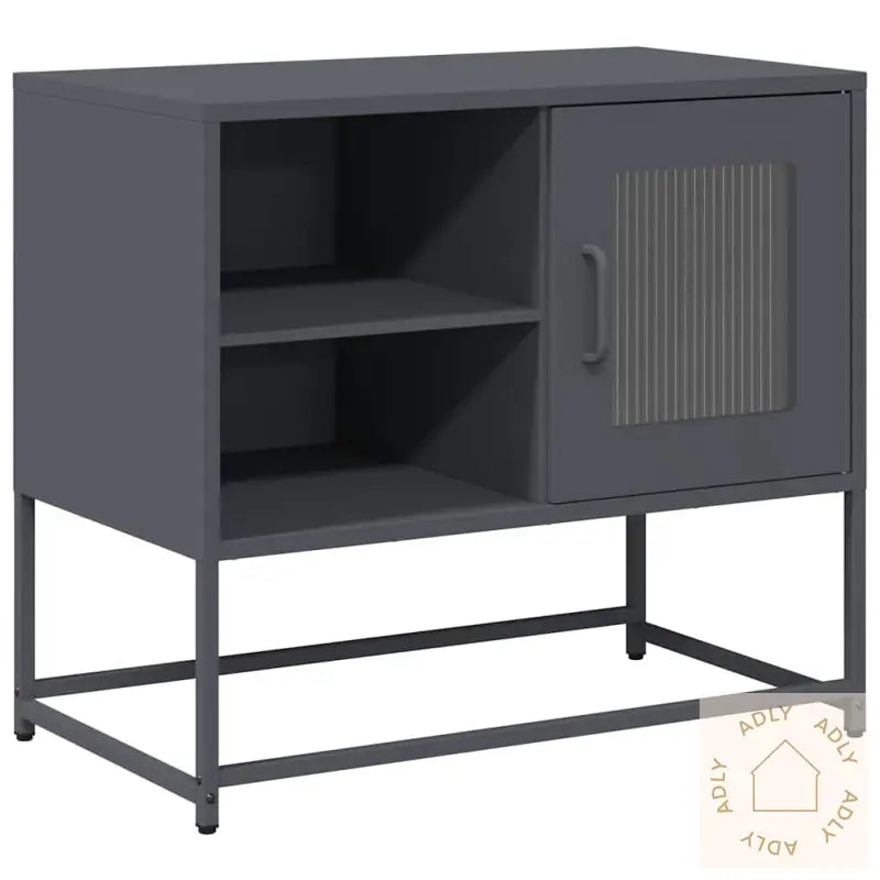 Tv-Benk Antrasitt 68X39X60,5 Cm Stål
