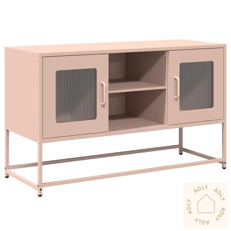 Tv-Benk Rosa 100,5X39X60,5 Cm Stål