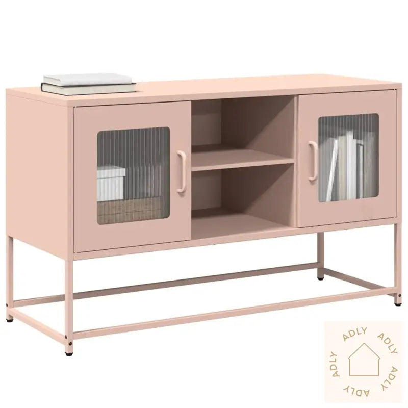 Tv-Benk Rosa 100,5X39X60,5 Cm Stål