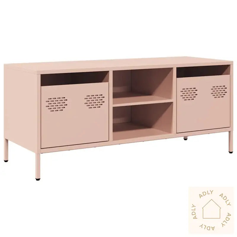 Tv-Benk Rosa 101,5X39X43,5 Cm Kaldvalset Stål
