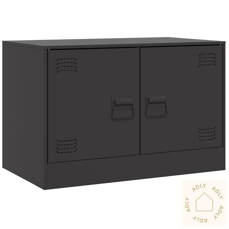 Tv-Benk Svart 67X39X44 Cm Stål