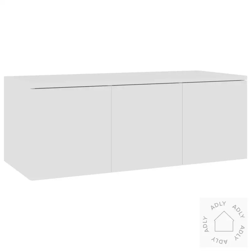 Tv-Benk Hvit 80X34X30 Cm Konstruert Tre