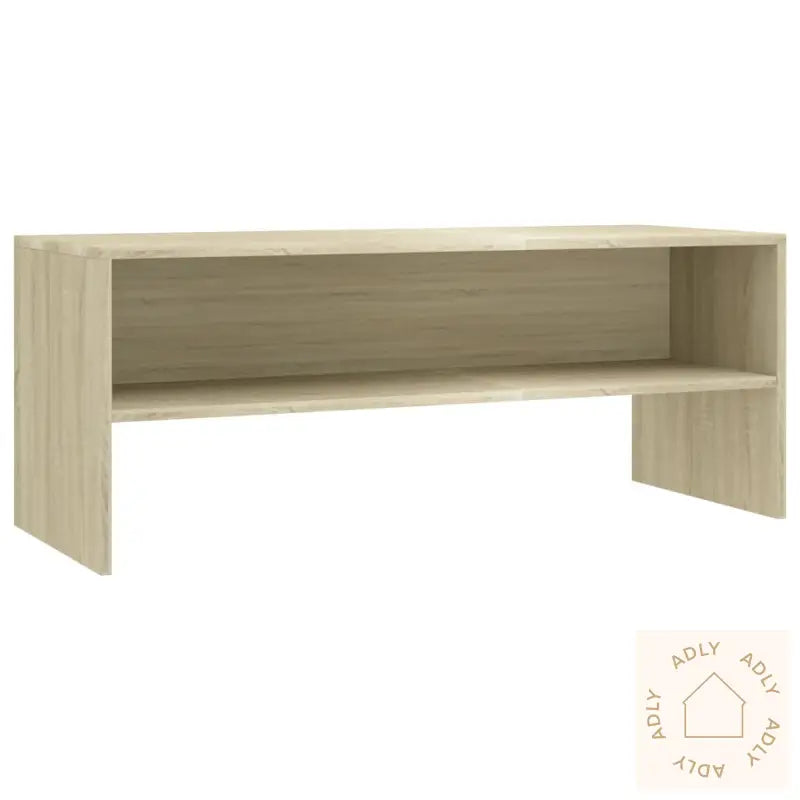 Tv-Benk Sonoma Eik 100X40X40 Cm Konstruert Tre