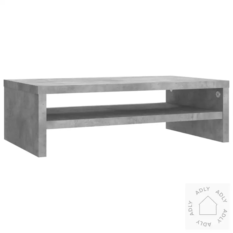 Skjermstativ Betonggrå 42X24X13 Cm Konstruert Tre