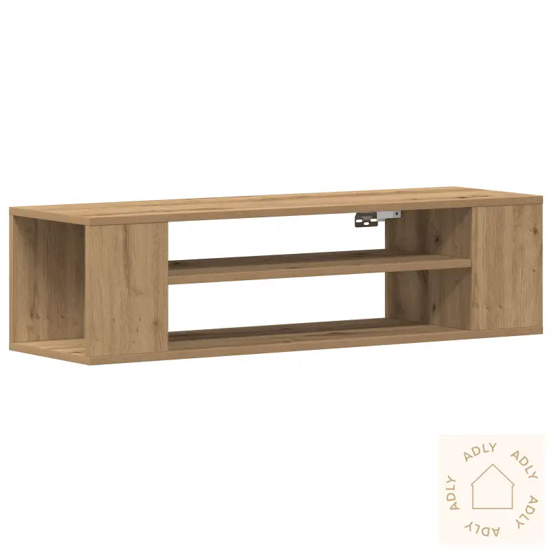 Veggmontert Tv-Skap I Artisan Eik 100X30X26,5 Cm - Laget Av Konstruert Tre