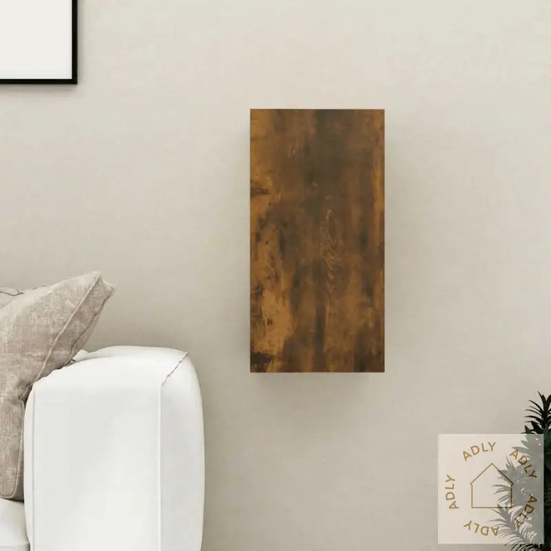 Tv-Benk Røkt Eik 30,5X30X60 Cm Konstruert Tre