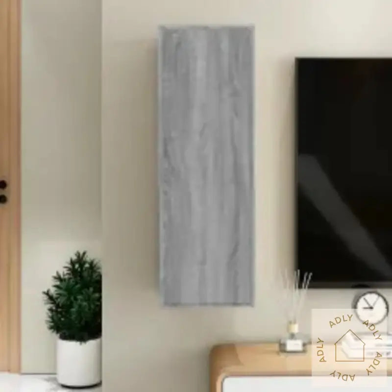 Tv-Benk Grå Sonoma 30,5X30X90 Cm Konstruert Tre