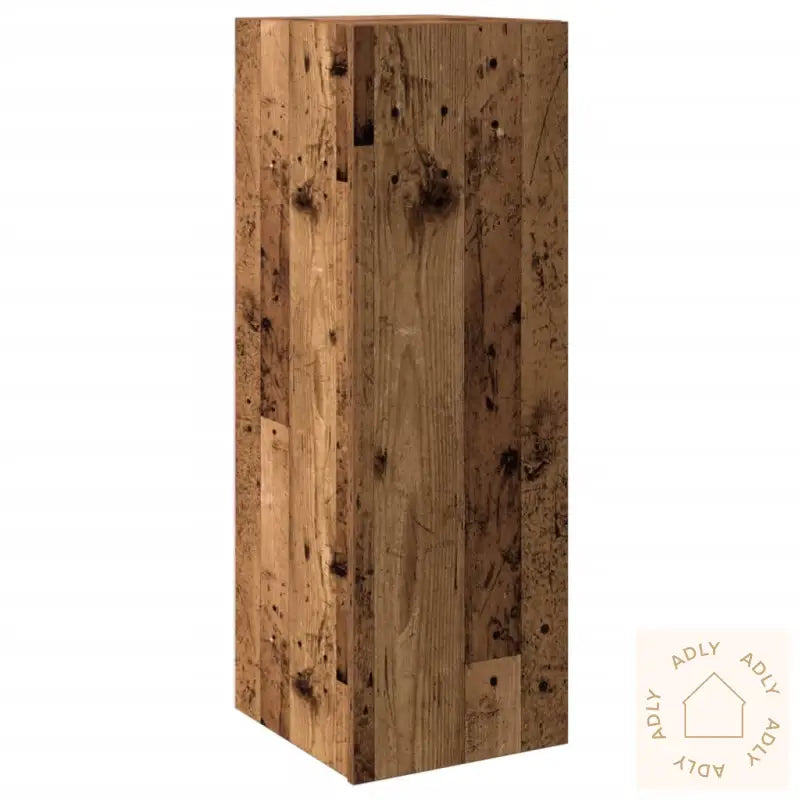 Tv-Benk Gammelt Tre 30,5X30X90 Cm Konstruert Tre