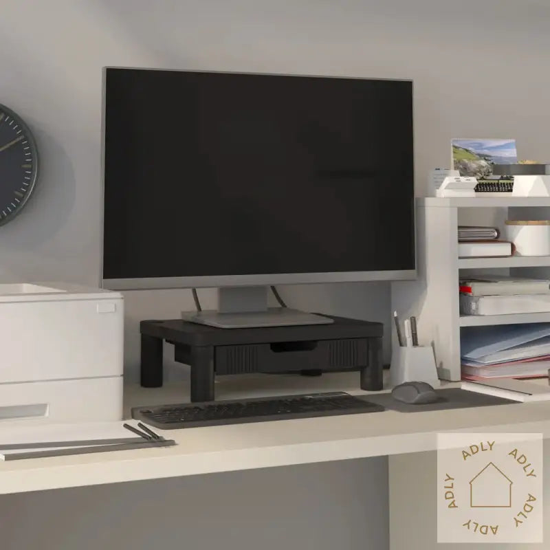 Monitorstativ Svart 43X30,5X13 Cm