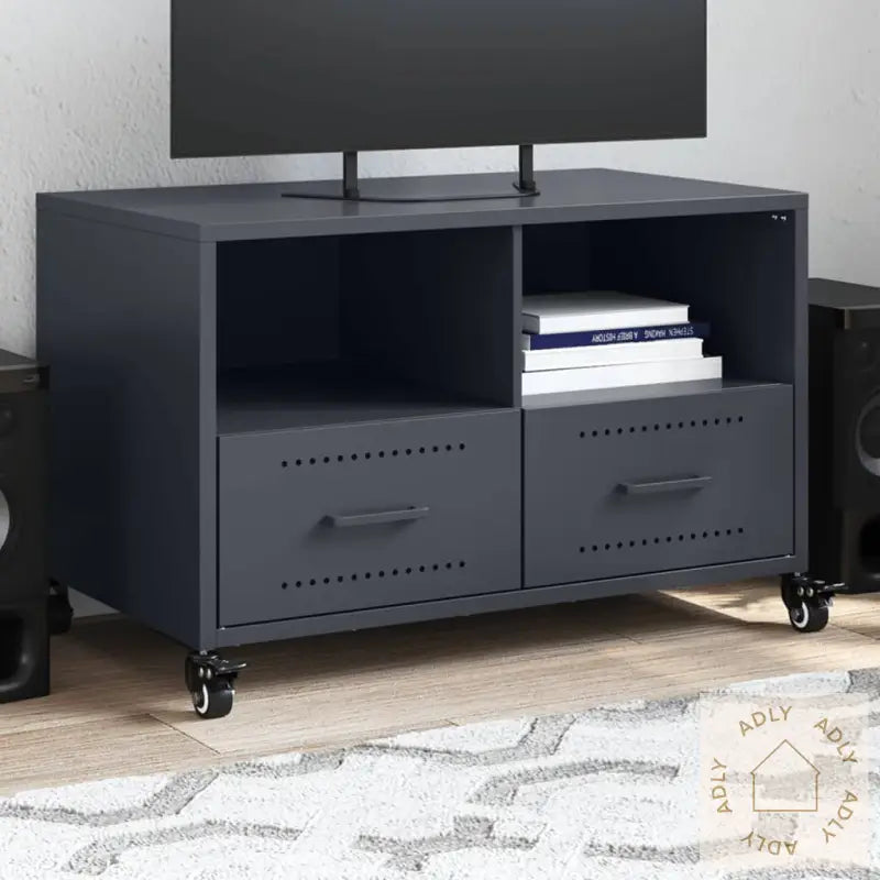 Tv-Benk Antrasitt 68X39X43,5 Cm Stål