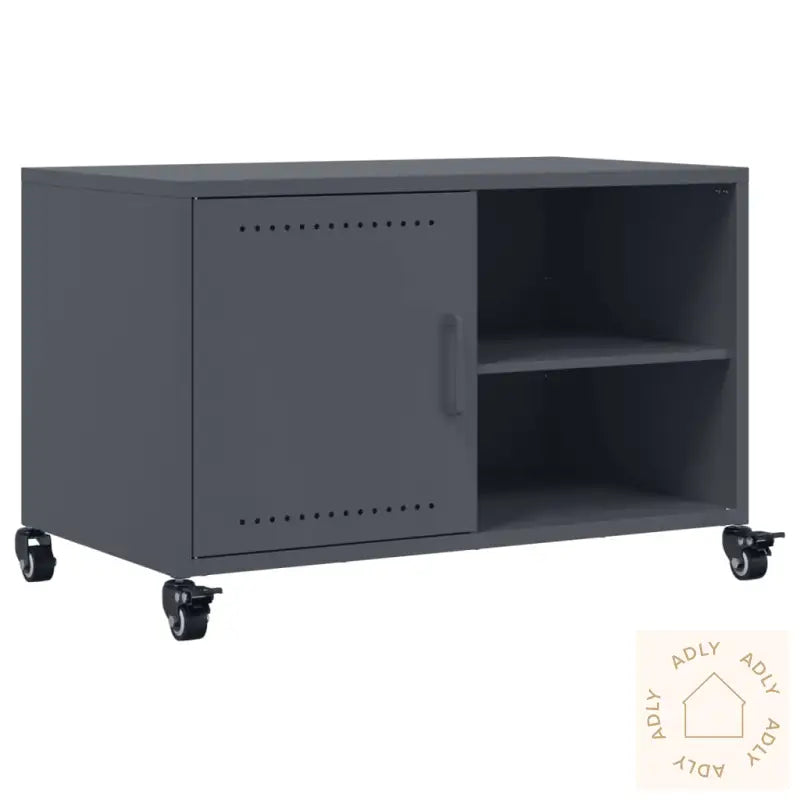 Tv-Benk Antrasitt 68X39X43,5 Cm Stål