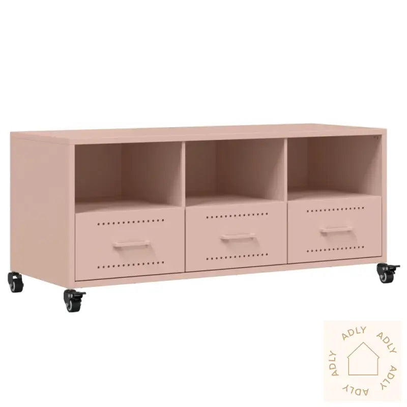 Tv-Benk Rosa 100,5X39X43,5 Cm Stål
