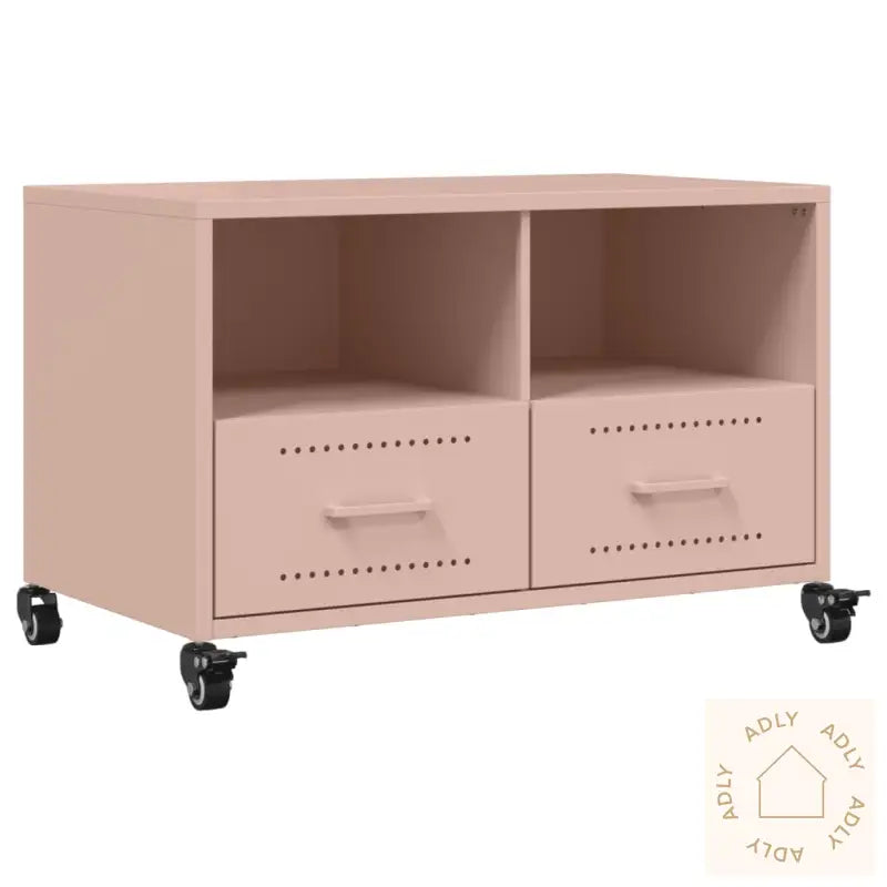 Tv-Benk Rosa 68X39X43,5 Cm Stål